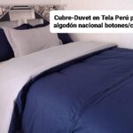 cubre duvet peru pima boton - cierre